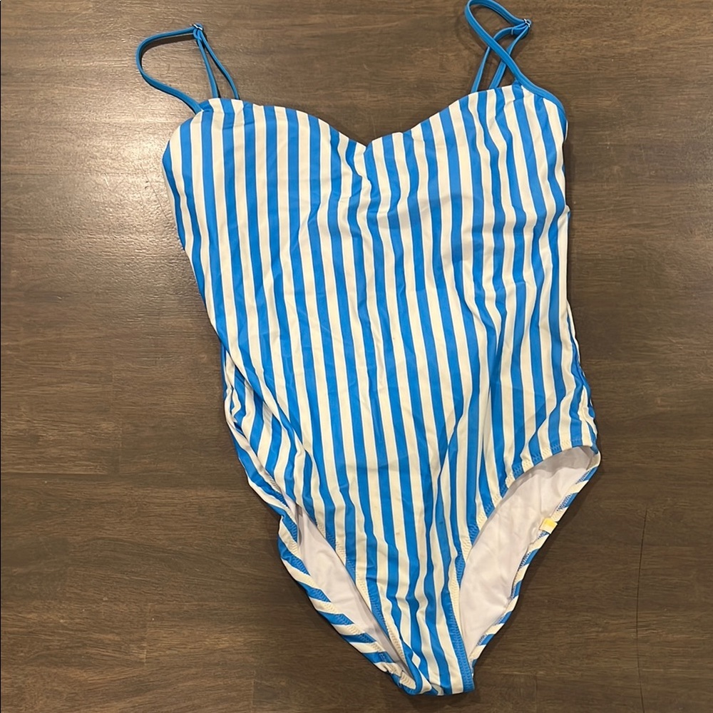Summersalt Blue and White Striped One Piece Swimsuit ‘Voyager’ (never worn)